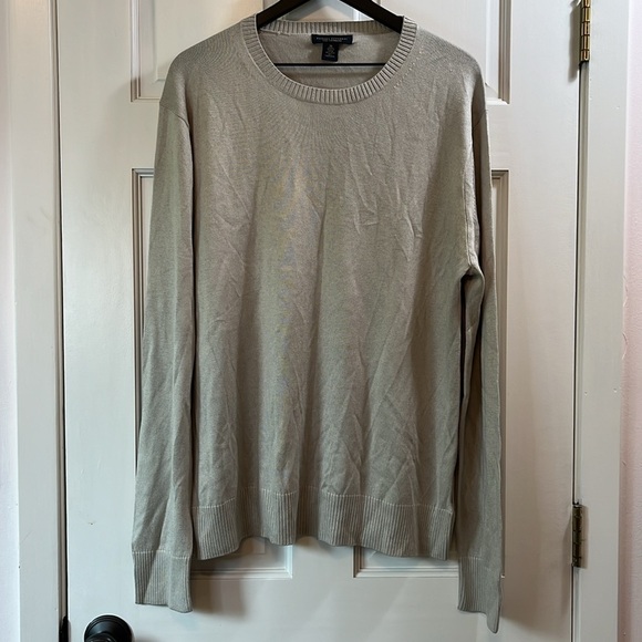 Banana Republic Silk & Cashmere Blend Ribbed Trim Sweater - Size XL - Picture 1 of 8